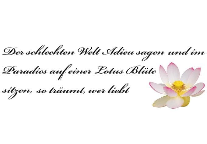 Wandtattoo Der schlechten Welt Adieu sagen...