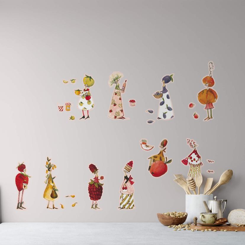 Muursticker set Leffler – Jamvrouwtjes