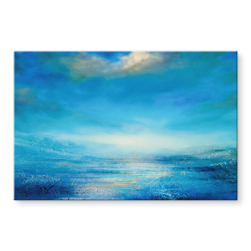 Pannello paraschizzi Infinite distese in blu - Schmucker