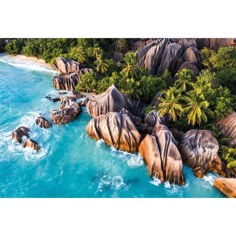 Fotomurale Costa rocciosa tropicale delle Seychelles - Colombo
