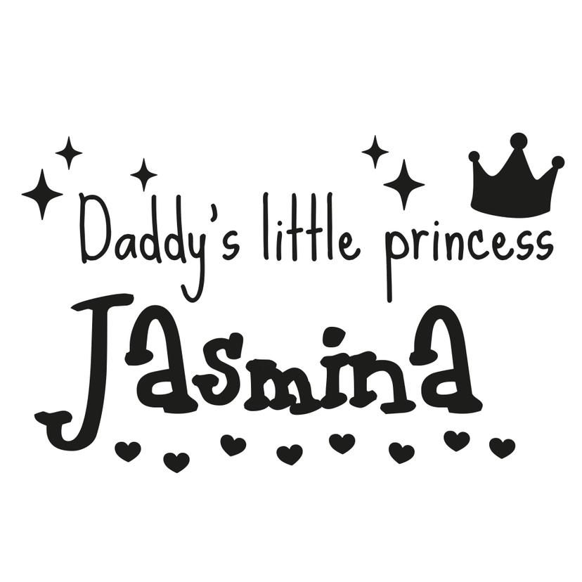 Wandtattoo + Name Daddy's little Princess
