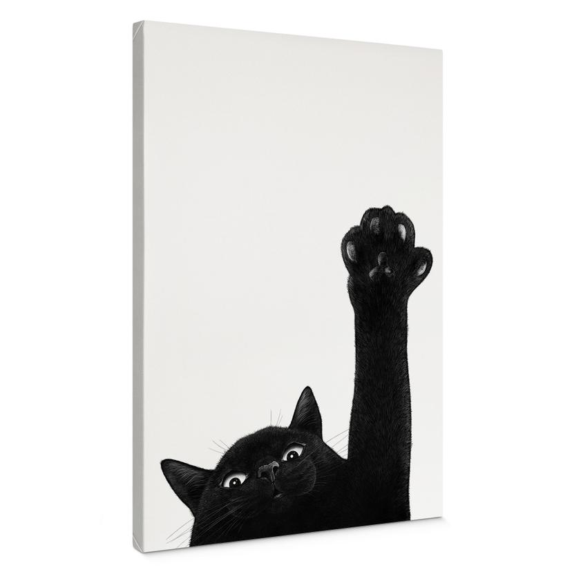 Leinwandbild Zeig mir deine Pfote Katze - Korenkova