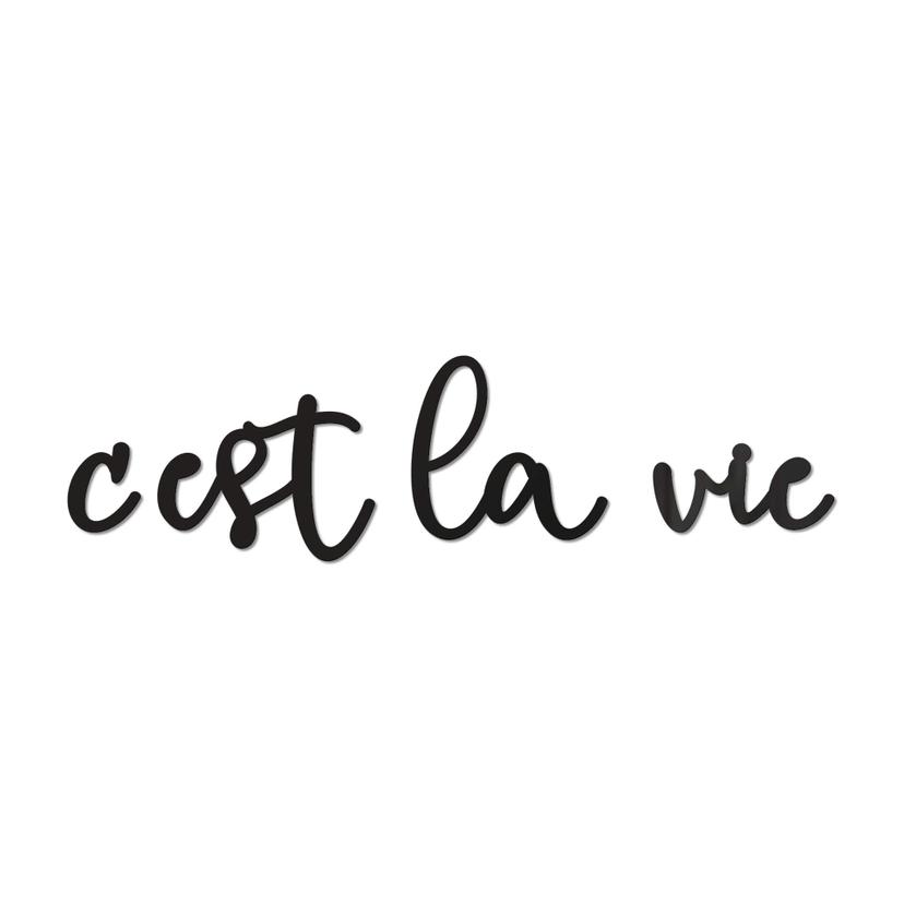 Décoration en verre acrylique - C'est la vie