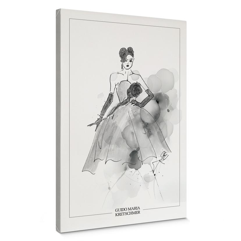 Lienzo Audrey en blanco y negro - Colección Guido Maria Kretschmer - 40x60 cm