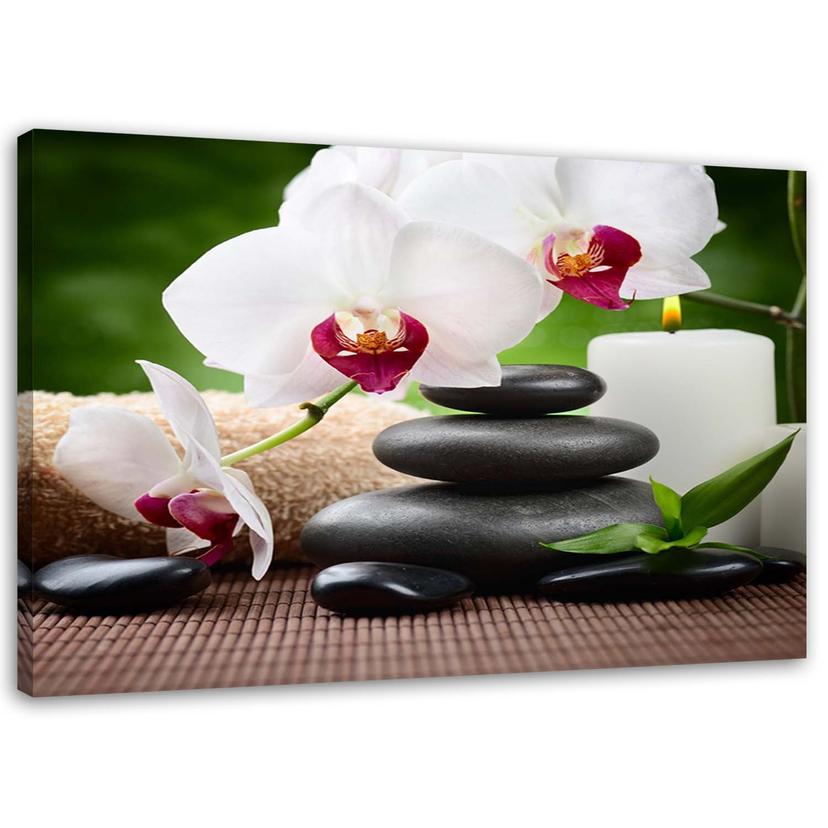 Canvasbillede, Orkidéblomster Zen