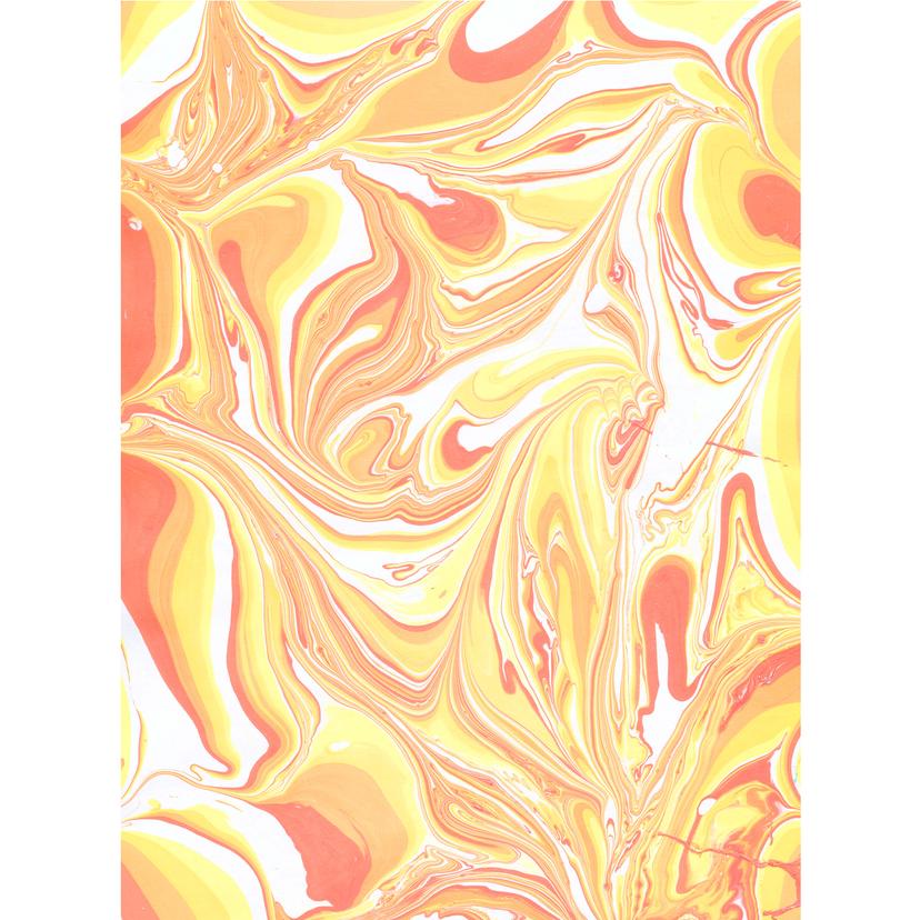 Papier peint photo Impressions de couleurs orange-jaune
