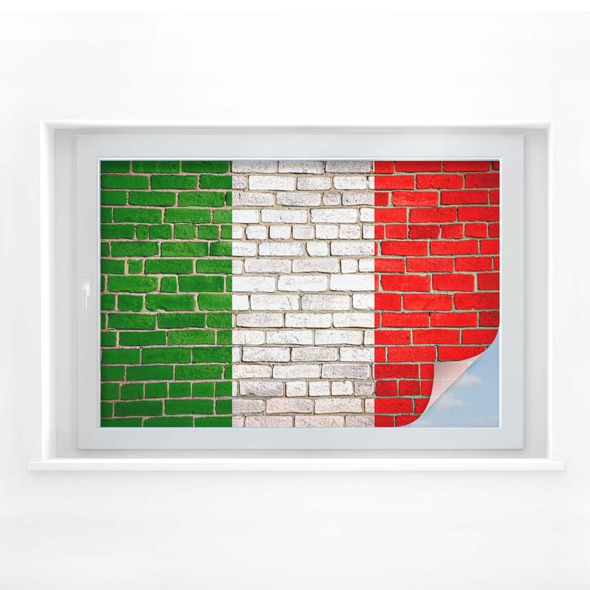 Lámina de privacidad Bandera italiana muro