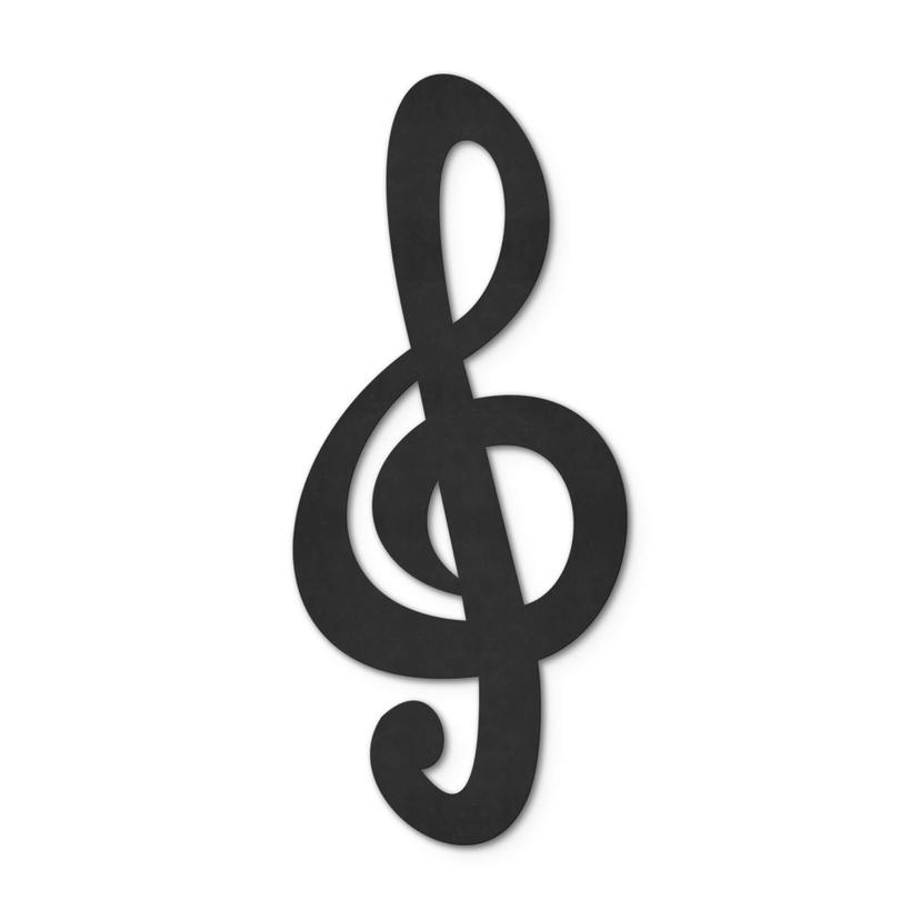 Decoro MDF - Chiave di violino
