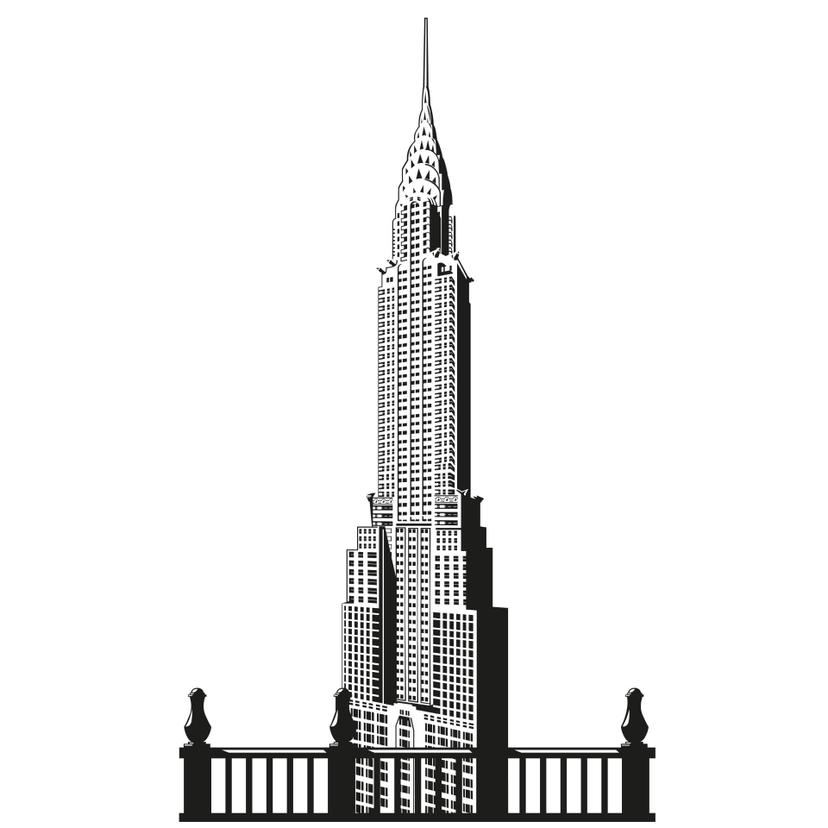 Sticker mural - Chrysler Building
