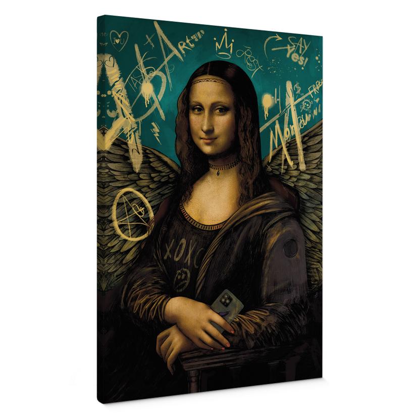 Lærredsprint - Mona Lisa - modern