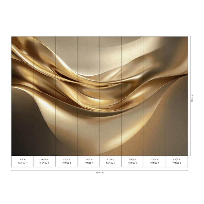Guido Maria Kretschmer Oro liquido - Edizione d'arte 2 Fotomurale oro