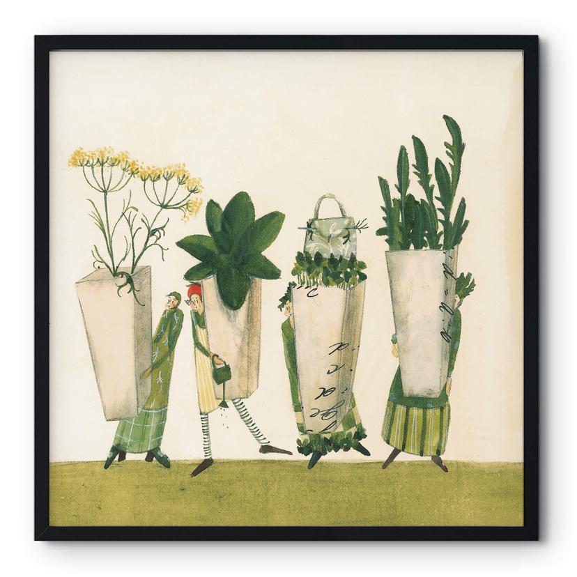 Póster Leffler - Semillas de plantas aromáticas