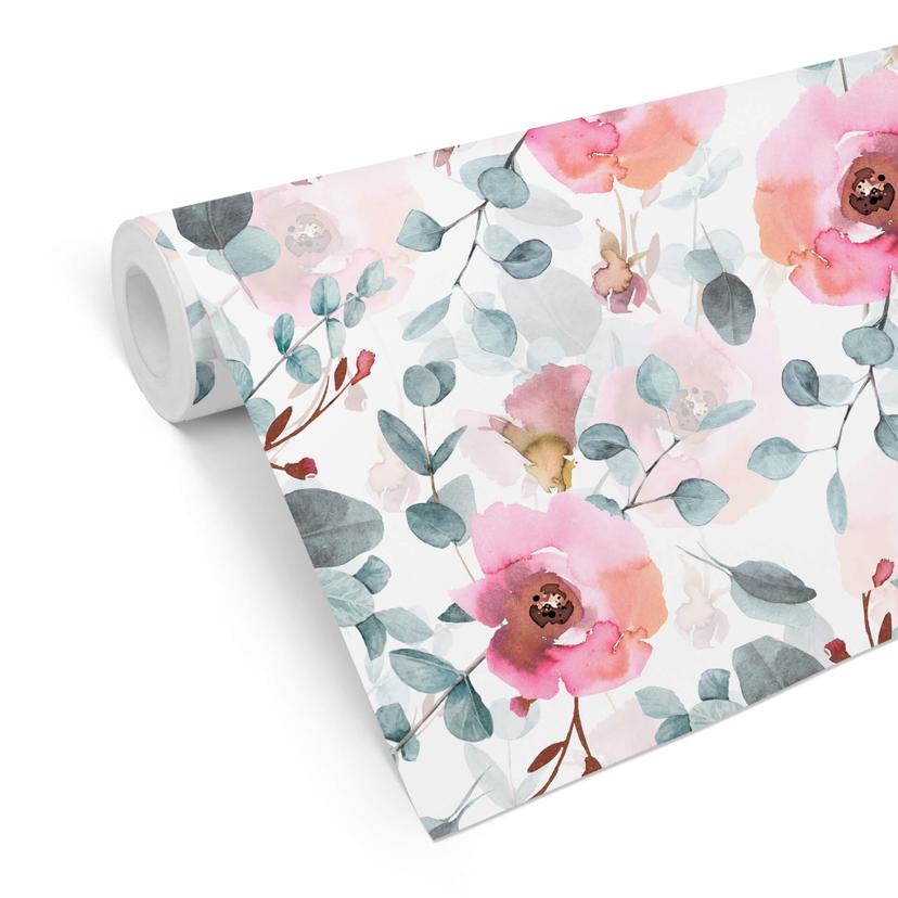 Patroonbehang UN Designs - Eucalyptustakken
