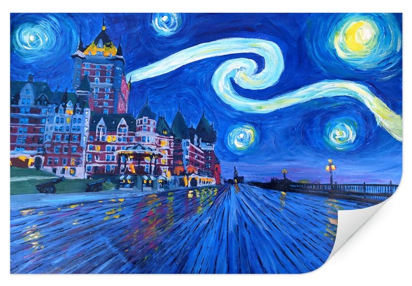 Wallprint Bleichner - Starry Night in Quebec