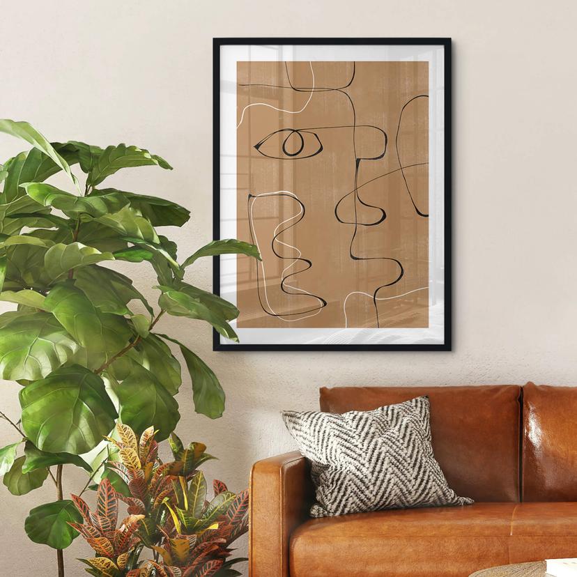 Poster The Miuus Studio - Abstrakt ansikte
