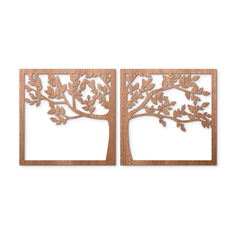 Decoro mogano – Albero (2 pezzi)