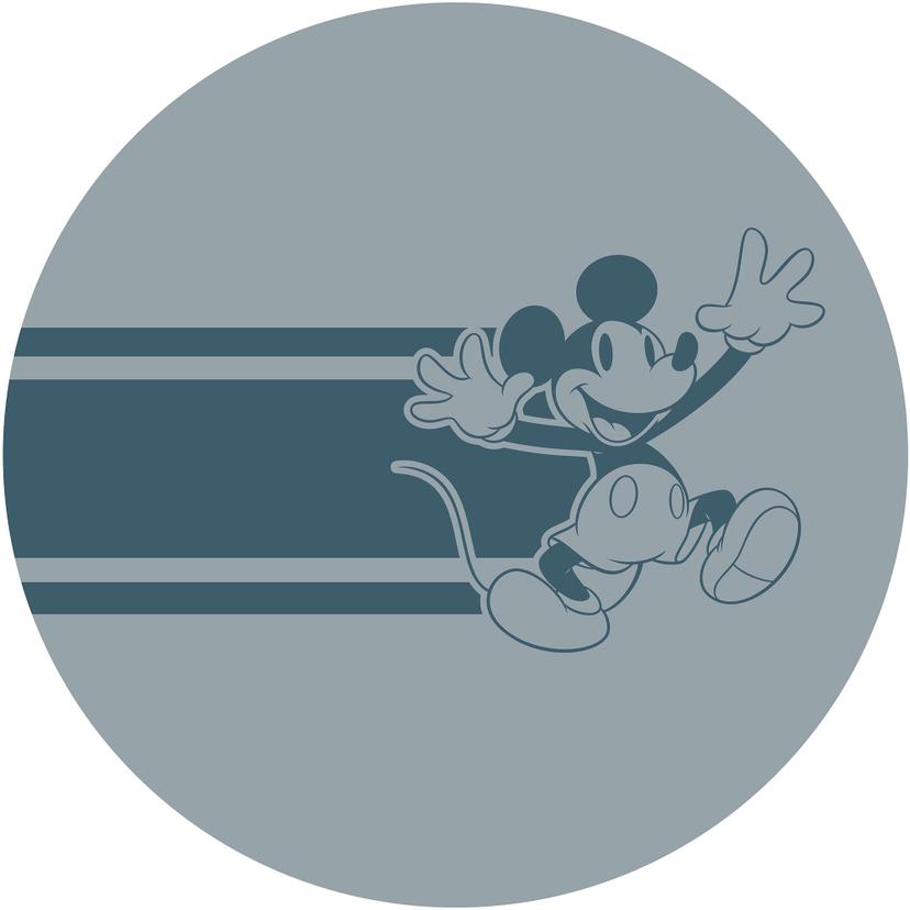 Selvklæbende non-woven tapet - Mickey Bonjour - 125 x 125 cm