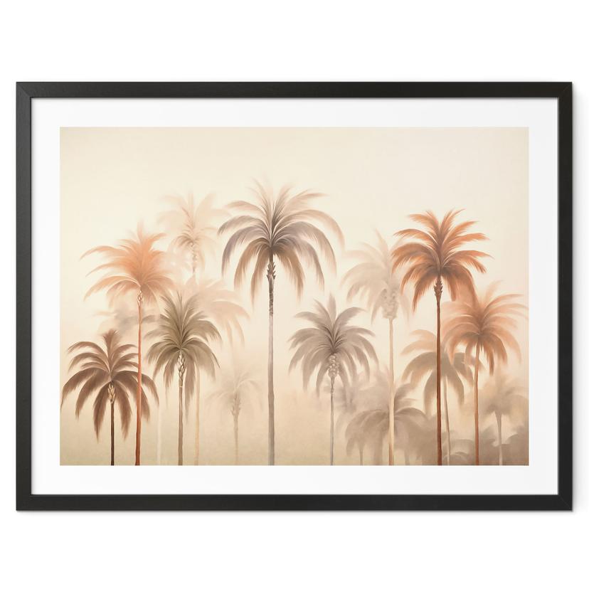 Póster Paisaje tropical con palmeras - Haase