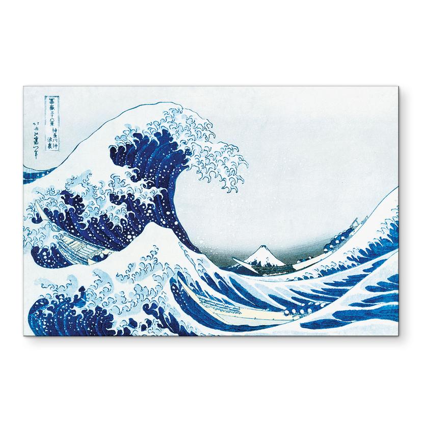 Wandbild Hokusai - Die große Welle von Kanagawa - Alu-Dibond