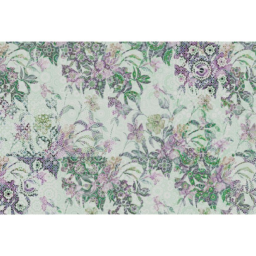 Livingwalls Fotomurale Walls by Patel mosaic leaves 2