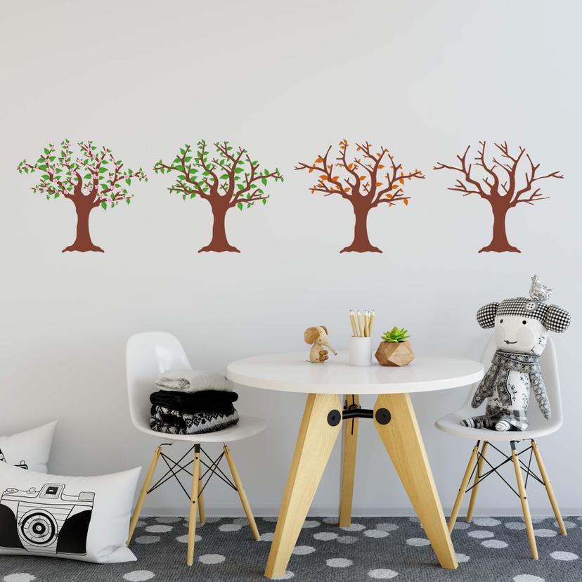 Sticker mural - Quatre saisons