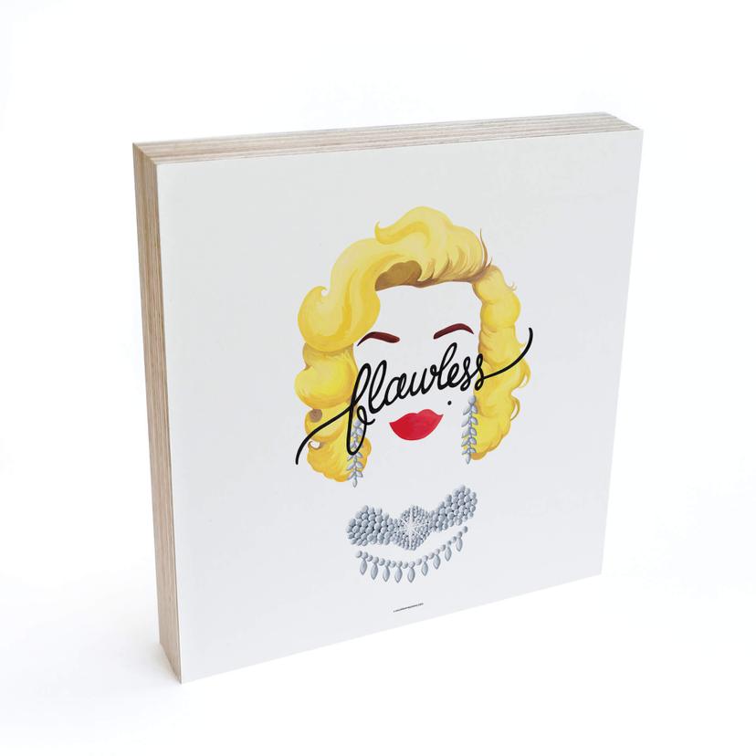 Billede af træ til at sætte op - Tohmé - Flawless Marilyn - 15x15 cm