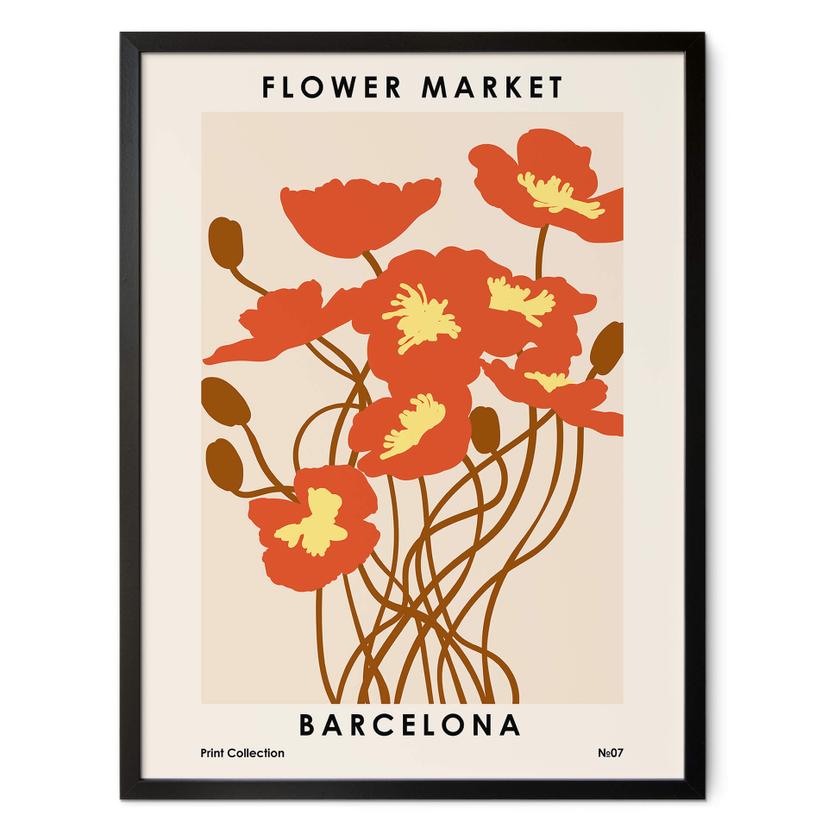 Póster NKTN - Mercado de las Flores - Barcelona