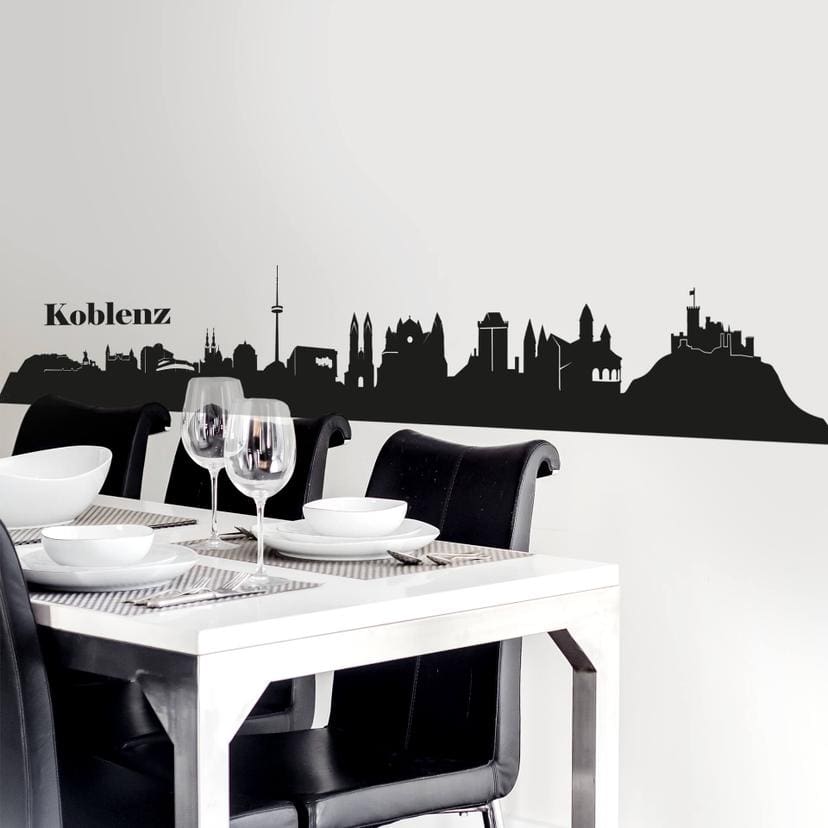 Sticker mural Skyline de Coblence