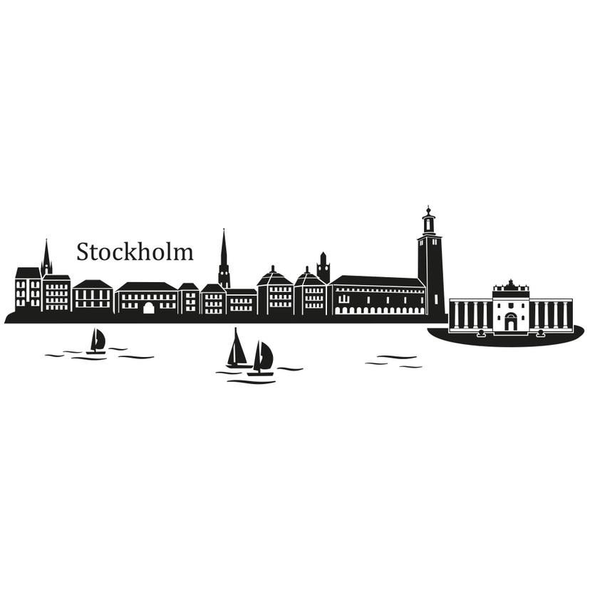 Sticker mural - Stockholm Skyline