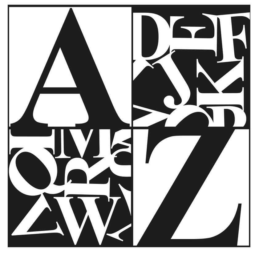 Adesivo murale - Dalla A alla Z