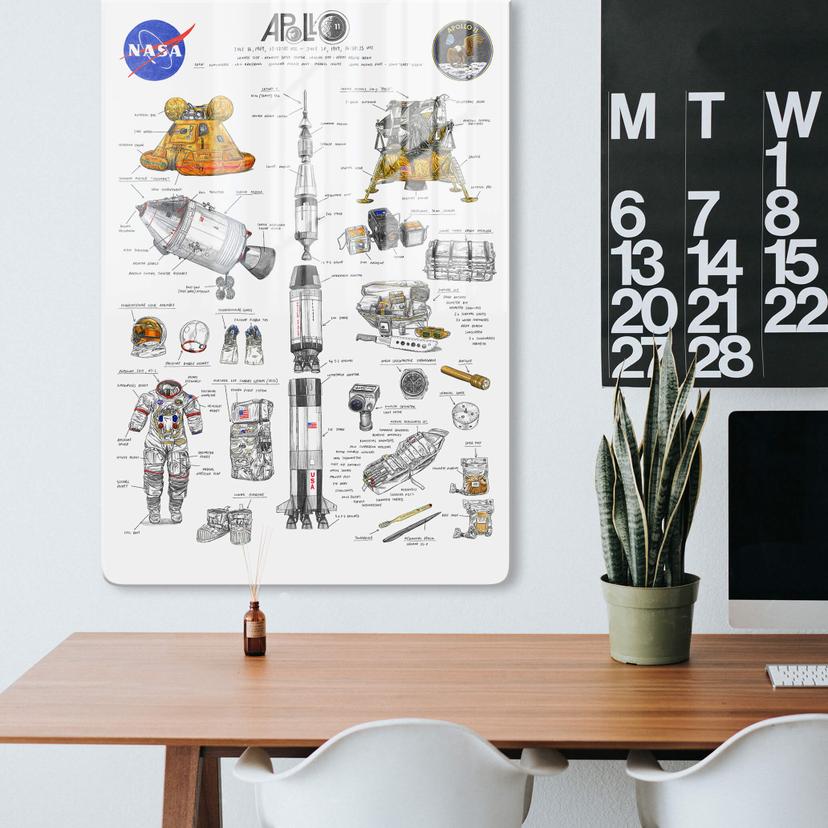Stampa su vetro Sparshott - Apollo 11