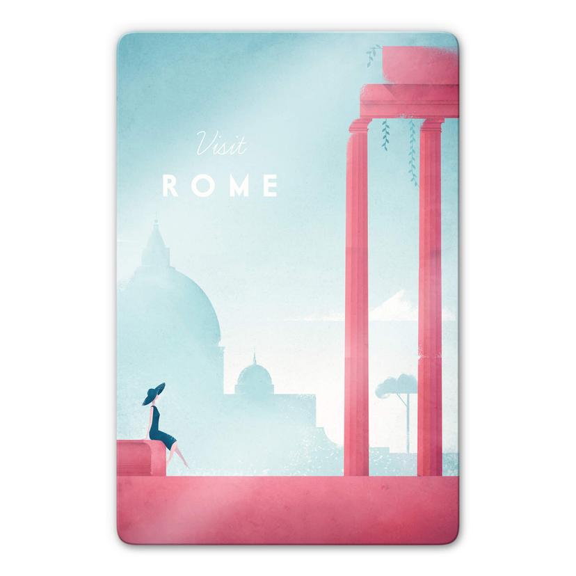 Tableau en verre Rivers - Rome