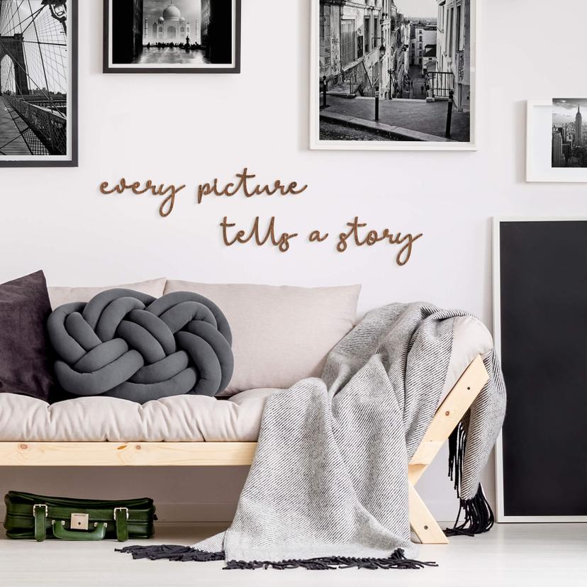 Træbogstaver - Every picture tells a story - Mahogni