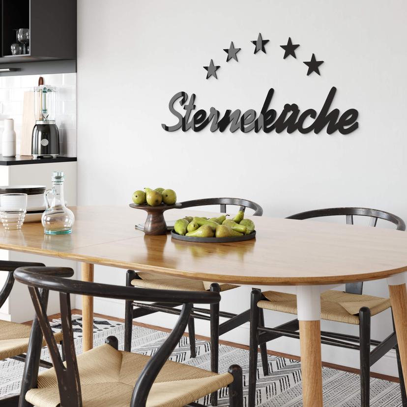 Acrylbuchstaben Sterneküche