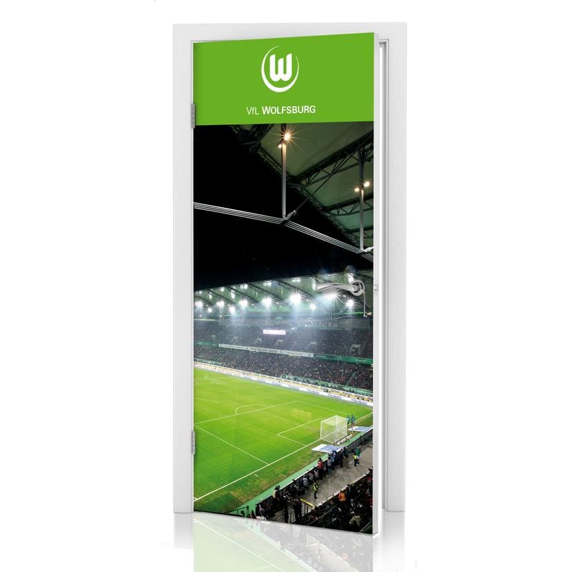 Türdesign VfL Wolfsburg Volkswagen Arena 91x200 cm