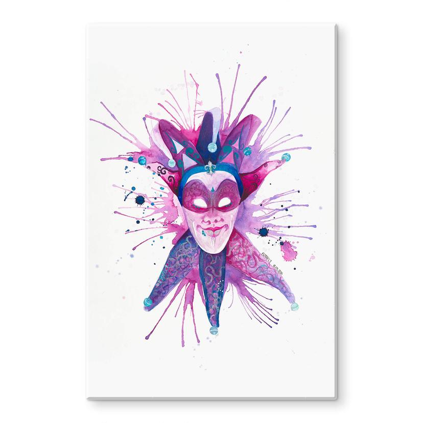 Glass Print Buttafly - Mardi Gras