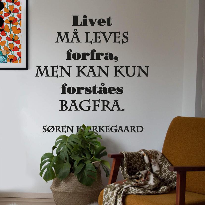 Wallsticker -  Livet ma leves...