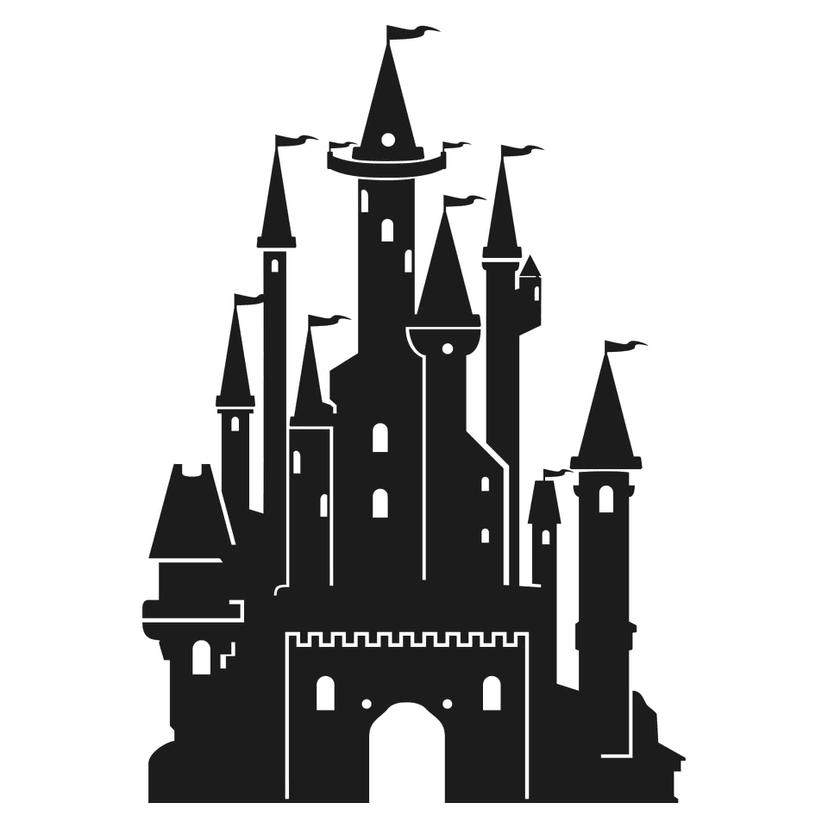 Sticker mural - Château et princes