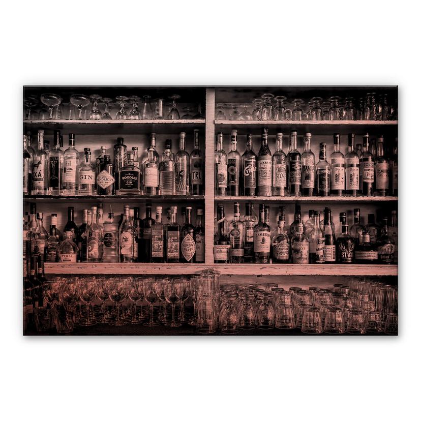 Alu-Dibond-Kupfereffekt - Klein - The Classic Bar