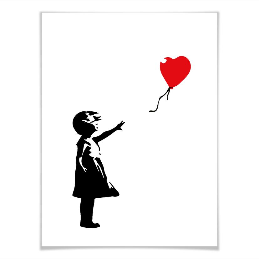Poster Banksy - Girl with the red balloon