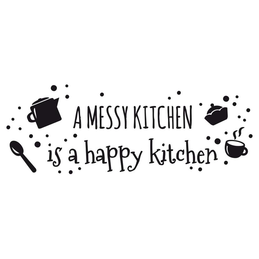 Adesivo murale – A messy kitchen