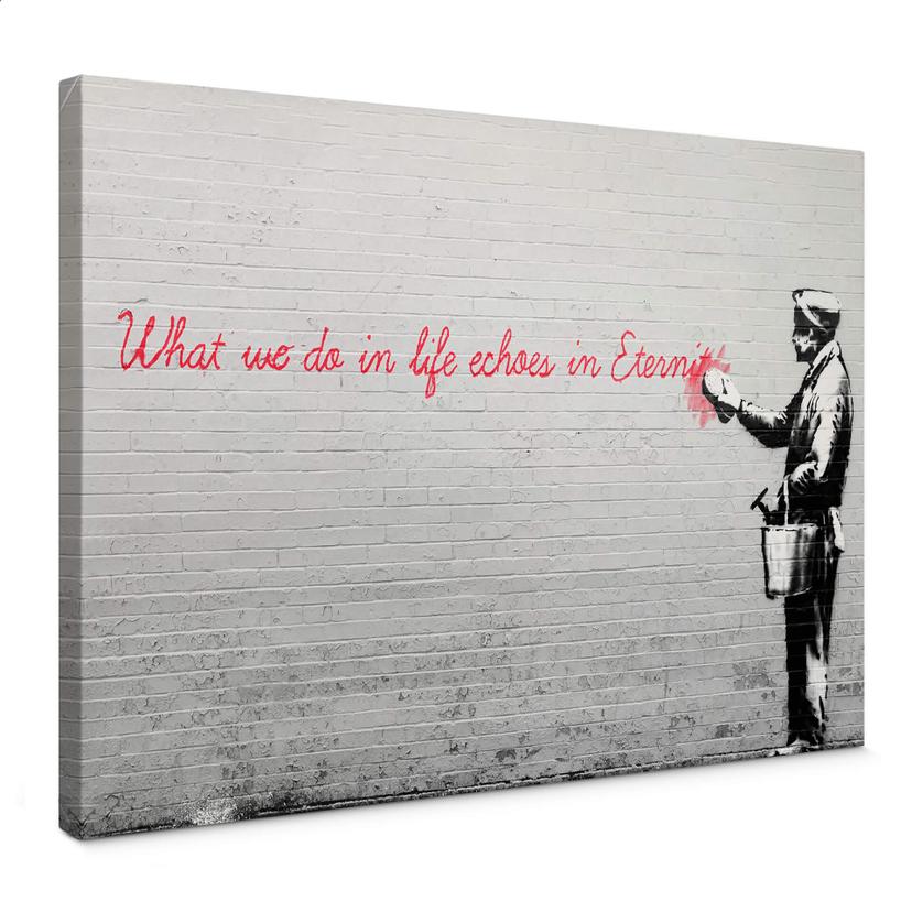 Lienzo Banksy - Ecos en la eternidad