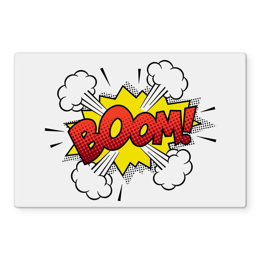 Pannello paraschizzi - Boom - fumetto