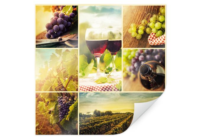 Poster - Collage de vin