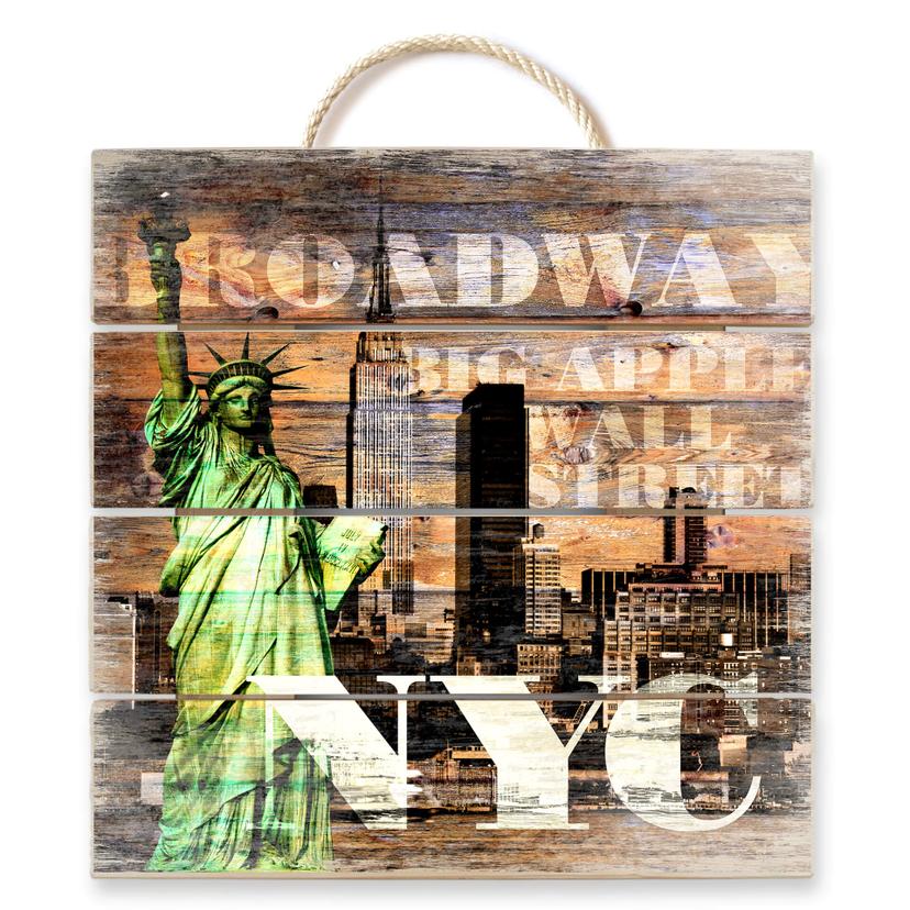 Stampa su legno Scenario newyorchese