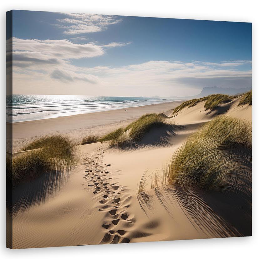 Leinwandbild Strand Meer Düne
