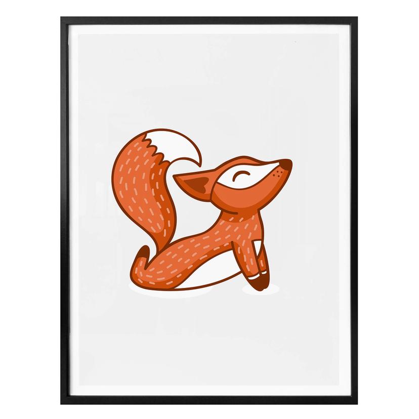 Affiche - Yoga-renard 08