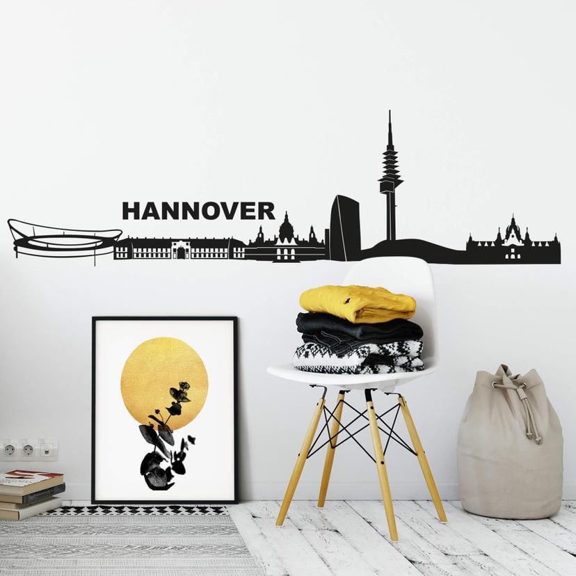 Sticker mural Skyline de Hannovre