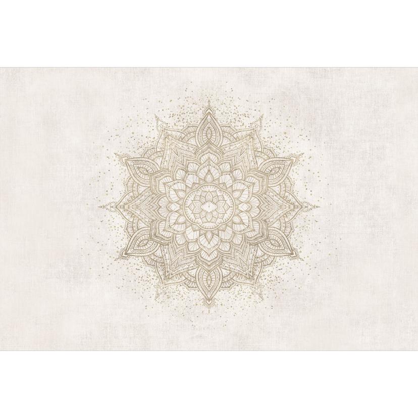 Fototapet Mandala - Boho-prydnad i linneutseende - Bloomery Decor