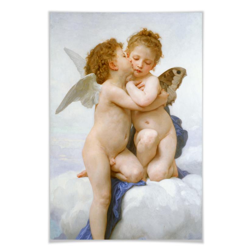 Poster Bouguereau - Der erste Kuss